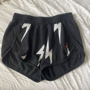 AVIATOR NATION Black Lightning Bolt Women's Shorts